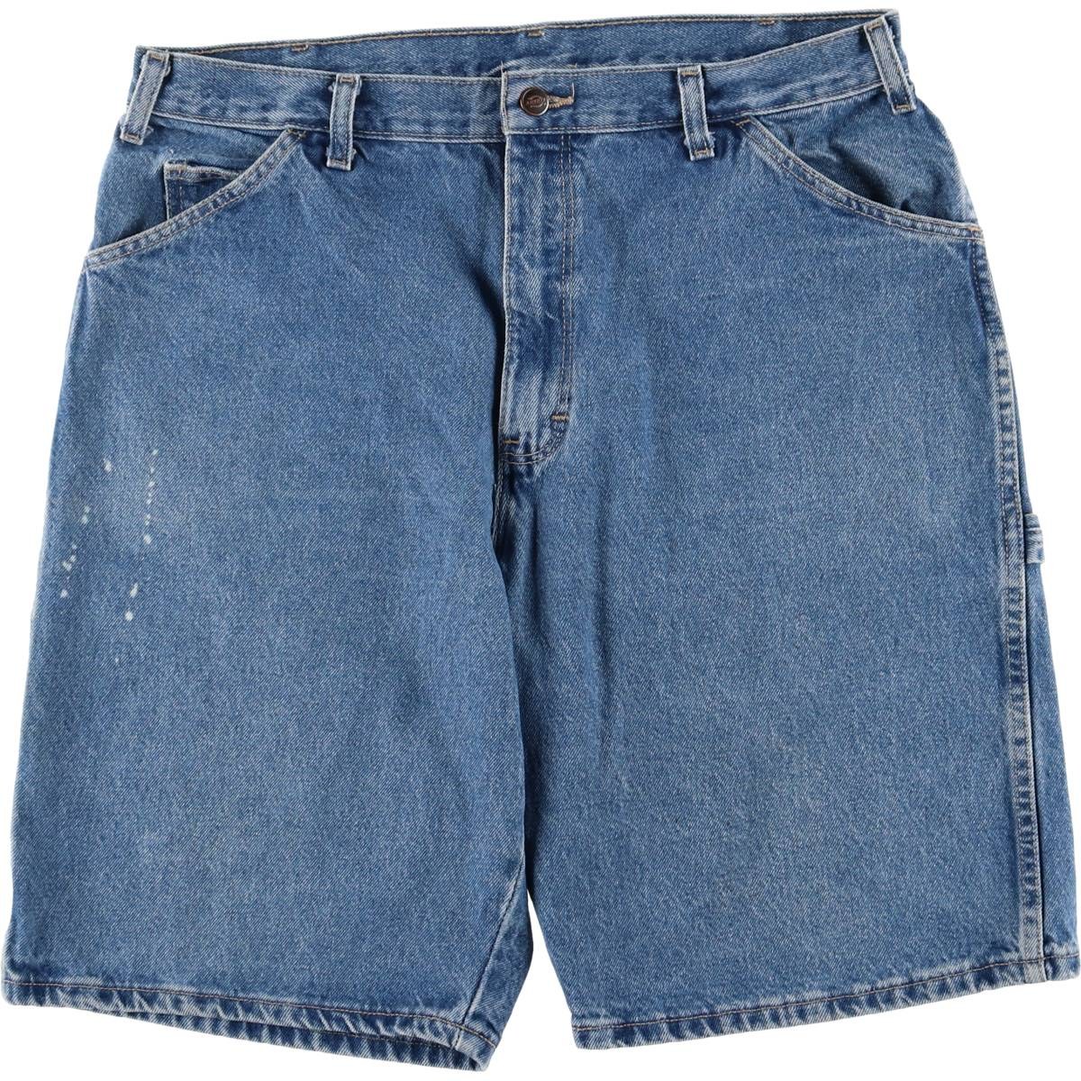 古着 ディッキーズ Dickies Relaxed Fit デニムペインターショーツ ハーフパンツ メンズw36相当 /eaa579985 【中古】 【250906】 ブルー系 春夏秋