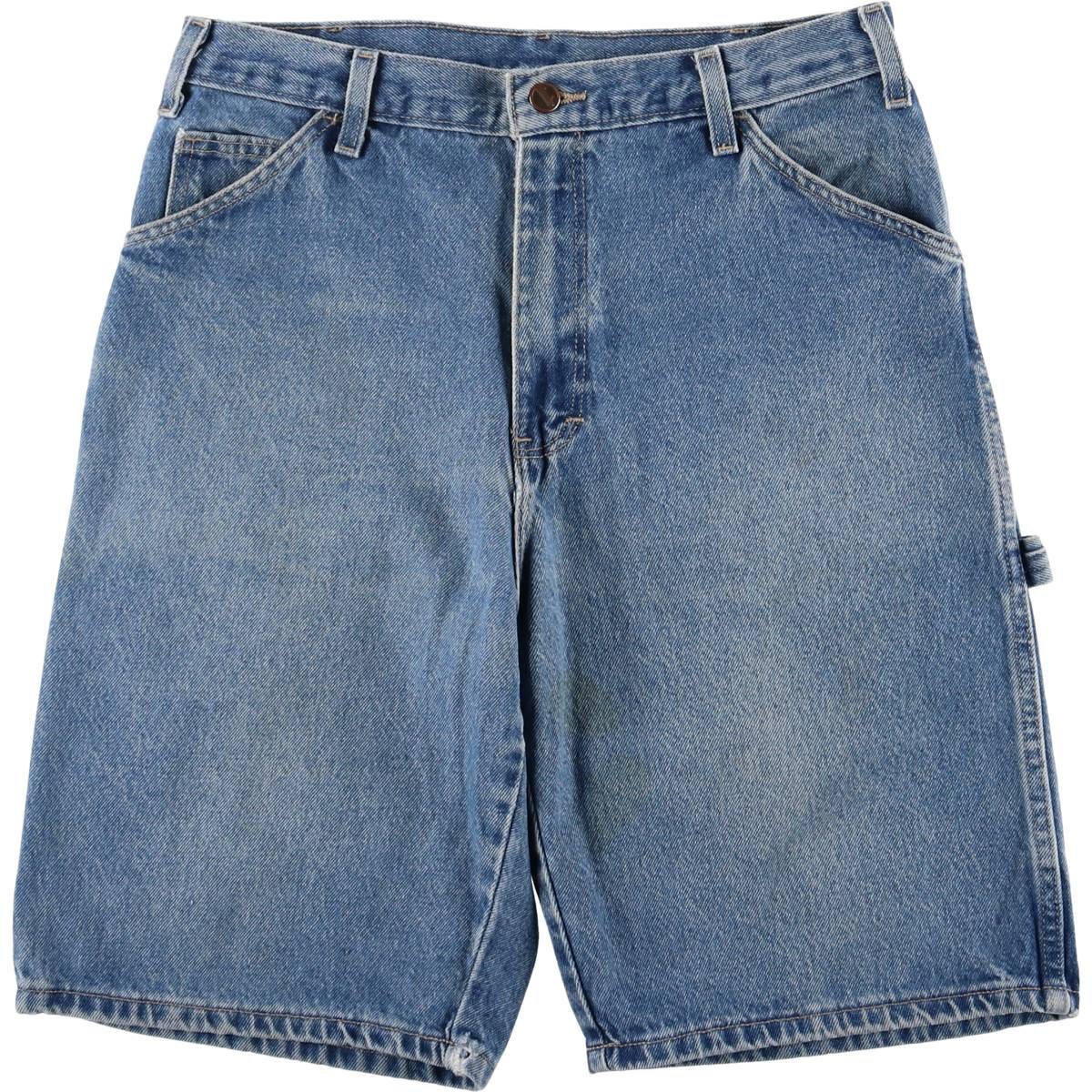 古着 ディッキーズ Dickies Relaxed Fit デニムペインターショーツ ハーフパンツ メンズw32相当 /eaa579997 【中古】 【250906】 ブルー系 春夏秋