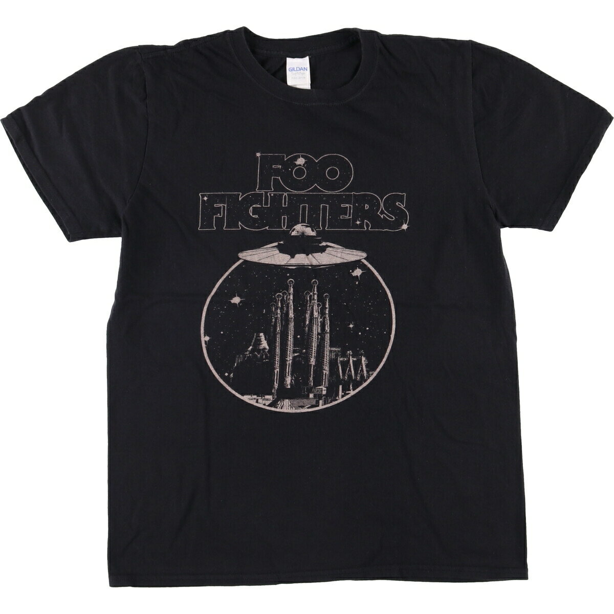 樂天商城 - 古着 ギルダン GILDAN Foo Fighters フーファイターズ バンドTシャツ バンT メンズM相当 /eaa580121 【中古】 【250822】 ブラック系 春夏秋