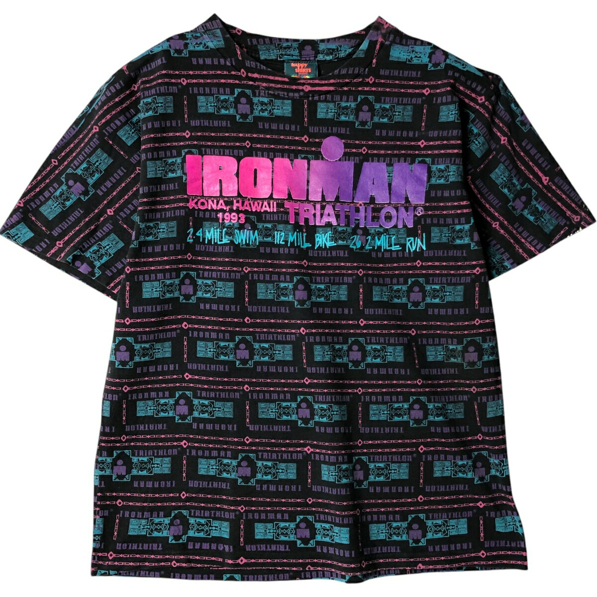 Rakuten - 古着 90'S HAPPY SHIRTS オールオーバープリント プリントTシャツ USA製 メンズM相当 ヴィンテージ /eaa580176 【中古】 【250902】 【NH-2508】 【SS2603_30】