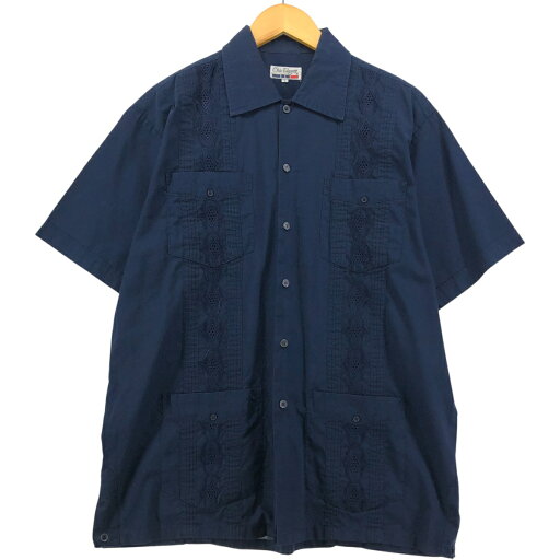 古着 CHIC ELEGANT ワイドカラー 半袖 メキシカンシャツ キューバシャツ ボックスシャツ メンズL相当 /eaa580748 【中古】 【250906】 古着 CHIC ELEGANT ワイドカラー 半袖 メキシカンシャツ キューバシャツ ボックスシャツ メンズL相当 /eaa580748 【中古】 【250906】