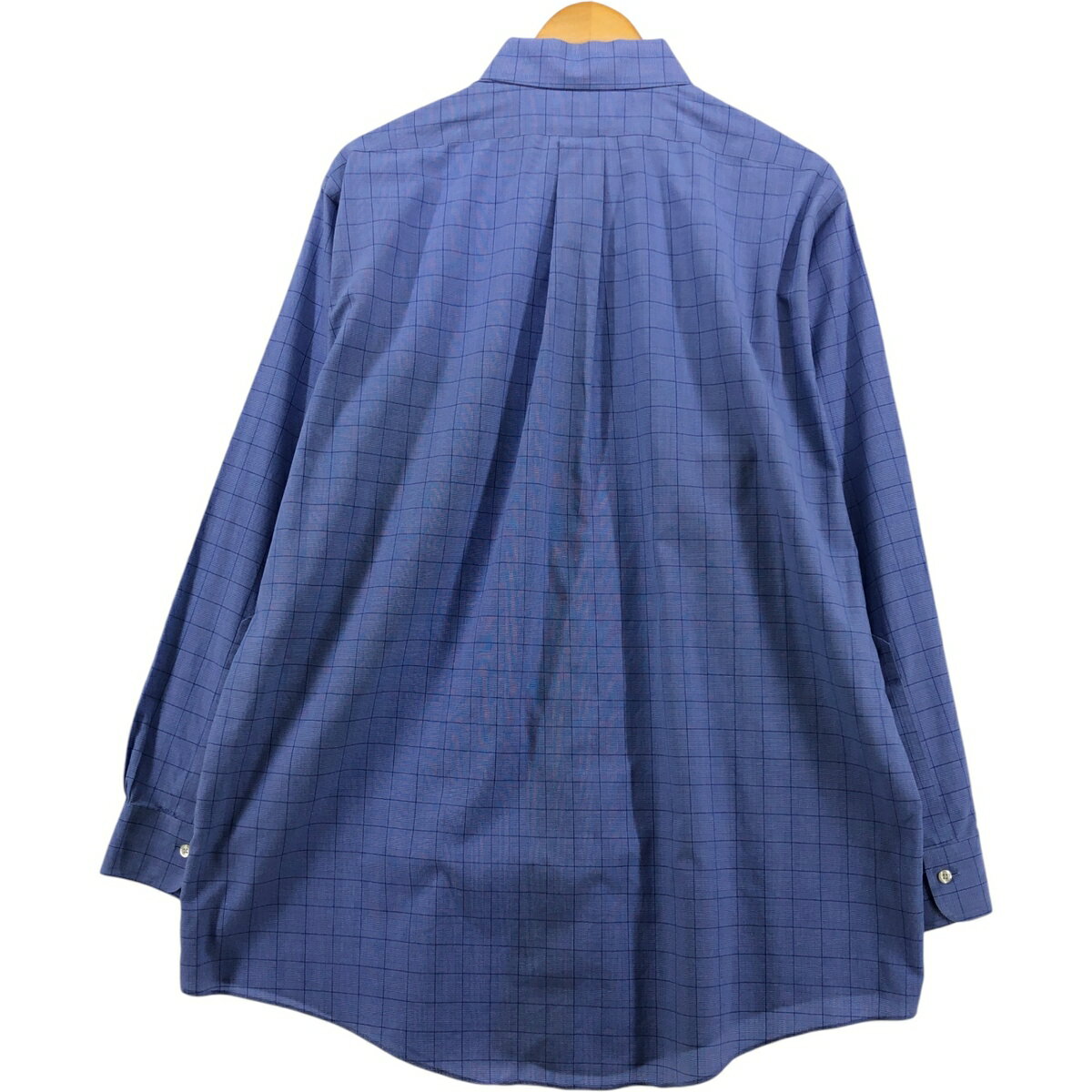 古着 ブルックスブラザーズ Brooks Brothers Est.1818 ワイドカラー 長袖 コットンチェックシャツ メンズL相当 /eaa580776 【中古】 【250902】