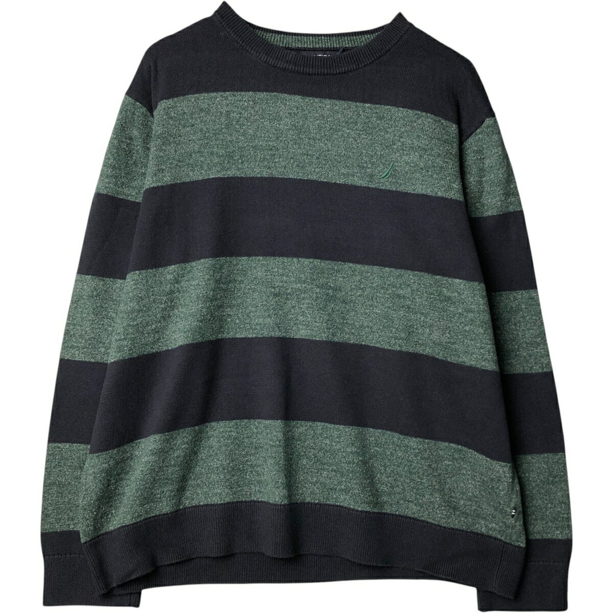 Rakuten - 古着 00'S~ ノーティカ NAUTICA ボーダー柄 コットンニットセーター メンズXL相当 /eaa580884 【中古】 【250824】 【NH-2508】 【SS2603_10】