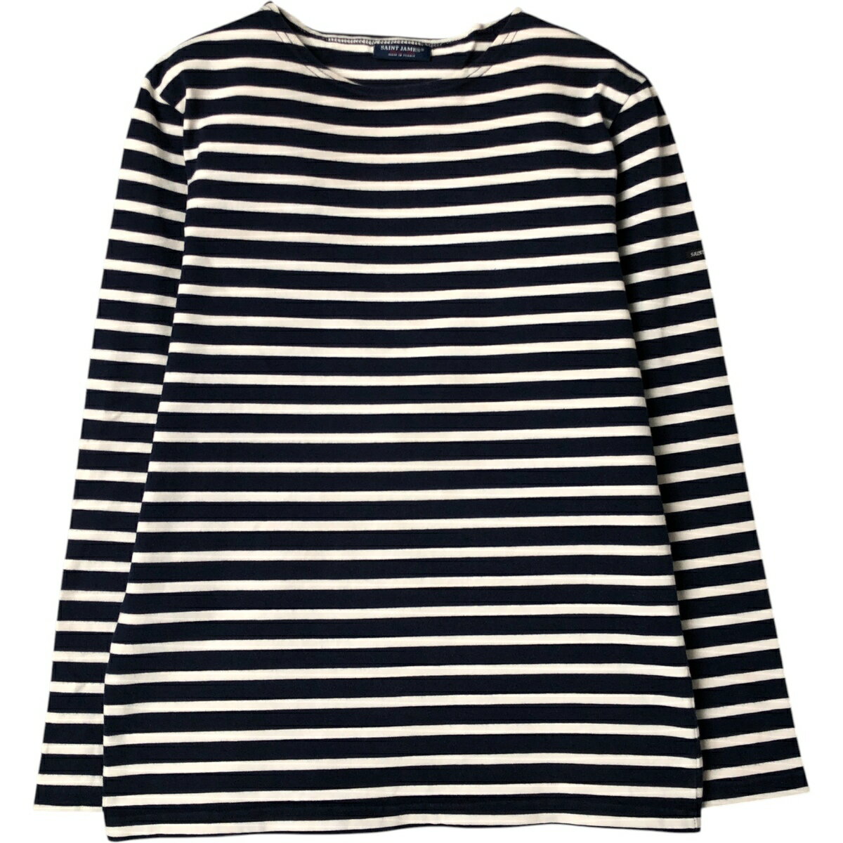 古着 セントジェームス SAINT JAMES ボーダー柄 ロングTシャツ ロンT フランス製 メンズS相当 /eaa581088 【中古】 【250913】 【NH-2508】 【ss2601_10】
