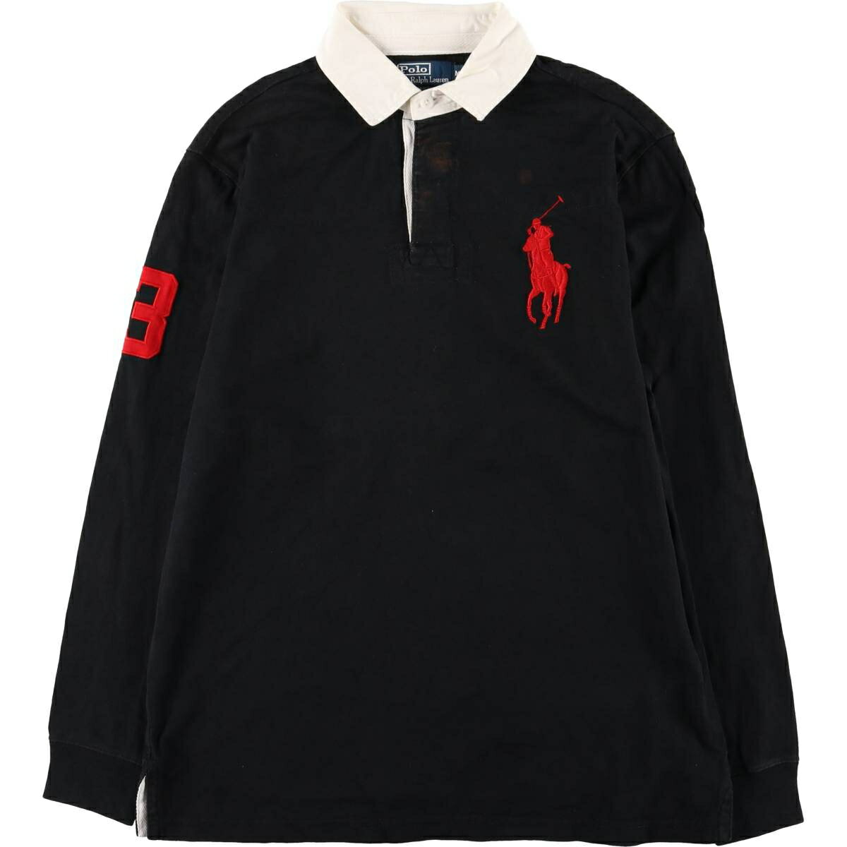 古着 ラルフローレン Ralph Lauren POLO by Ralph Lauren ビッグポニー 長袖 ラガーシャツ メンズM相当 /eaa581125 【中古】 【250918】 【ss2601_10】