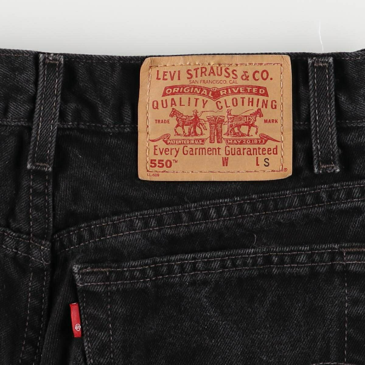 古着 00'S リーバイス Levi's 550 RELAXED FIT TAPERED LEG ブラックデニム テーパードデニムパンツ レディースL(w30)相当 /eaa581232 【中古】 【250913】 【ADEL/アデル】 【SS2606_30 jam-ing-11494120 古着屋JAM サンプル画像3
