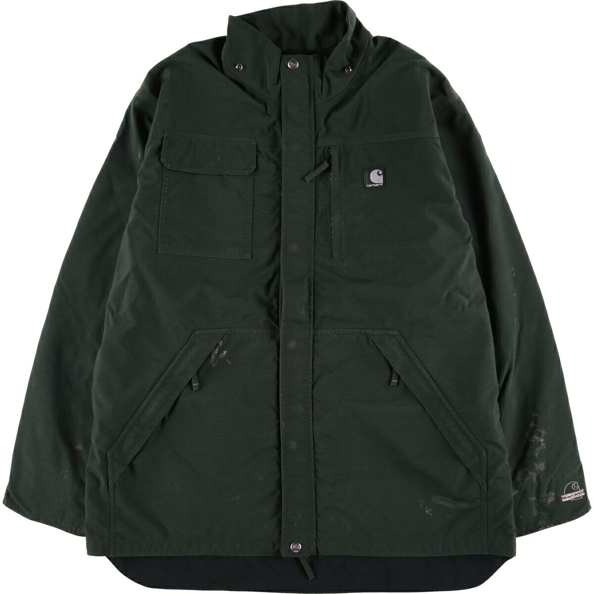 乐天商城 - 古着 00'S カーハート Carhartt WATERPROOF BREATHABLE ウォータープルーフブリーザブル ナイロンジャケット メンズL相当 /eaa581329 【中古】 【250913】 【SS2606_10】
