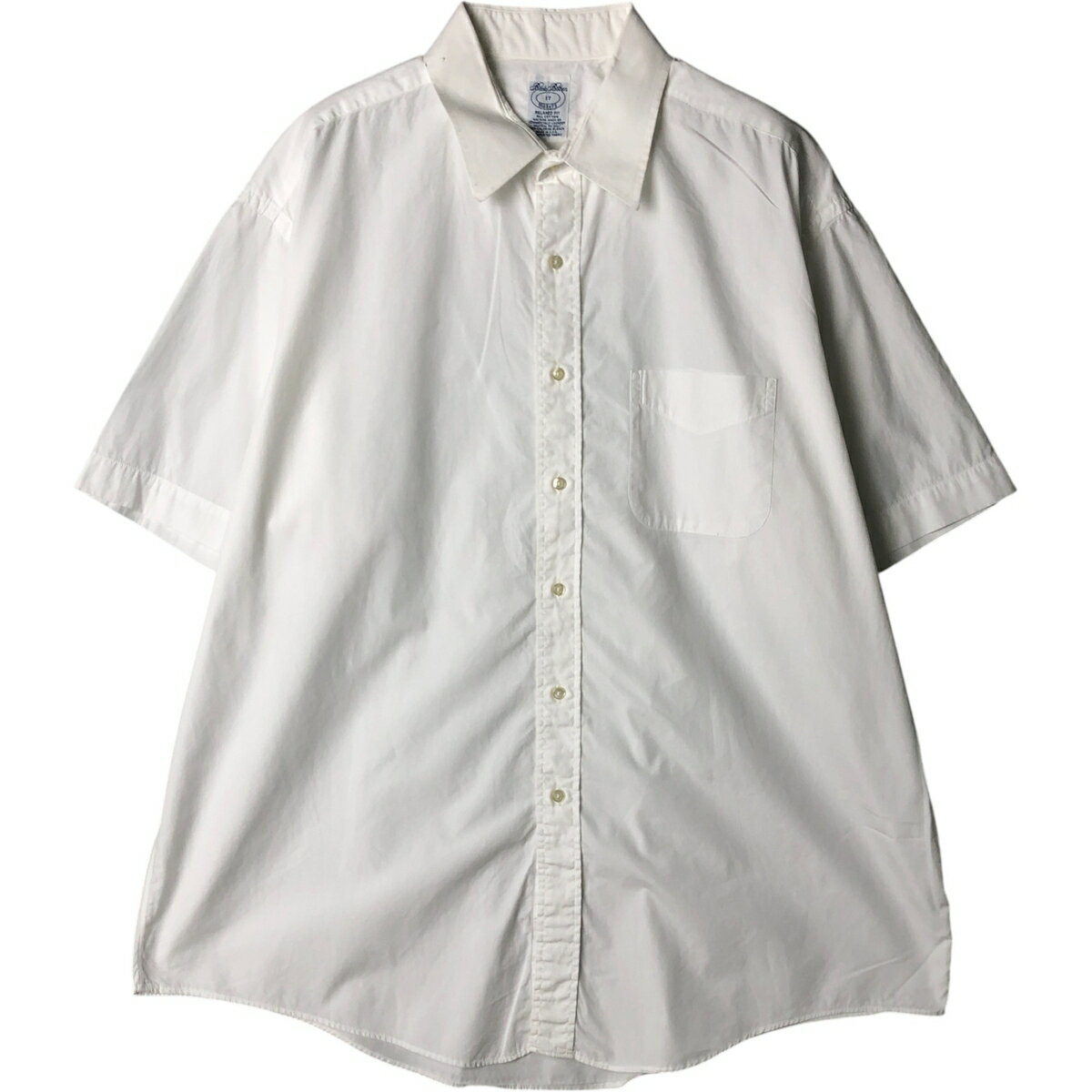 樂天商城 - 古着 80~90'S ブルックスブラザーズ Brooks Brothers MAKERS 半袖 コットンシャツ USA製 メンズXL相当 ヴィンテージ /eaa581361 【中古】 【250915】 【NH-2508】