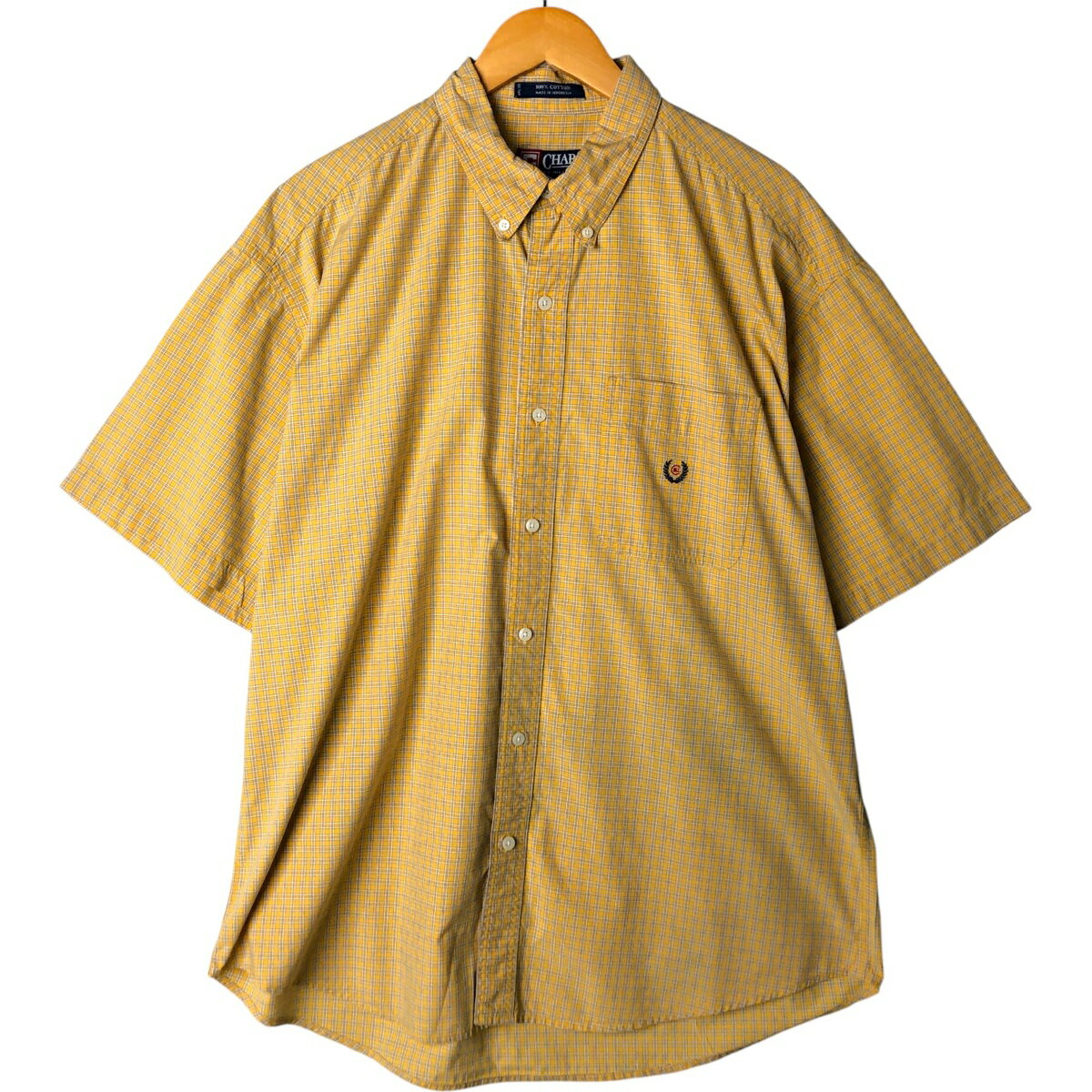 Rakuten - 古着 ラルフローレン Ralph Lauren CHAPS チャップス 半袖 ボタンダウン チェックシャツ メンズXL相当 /eaa581378 【中古】 【250925】