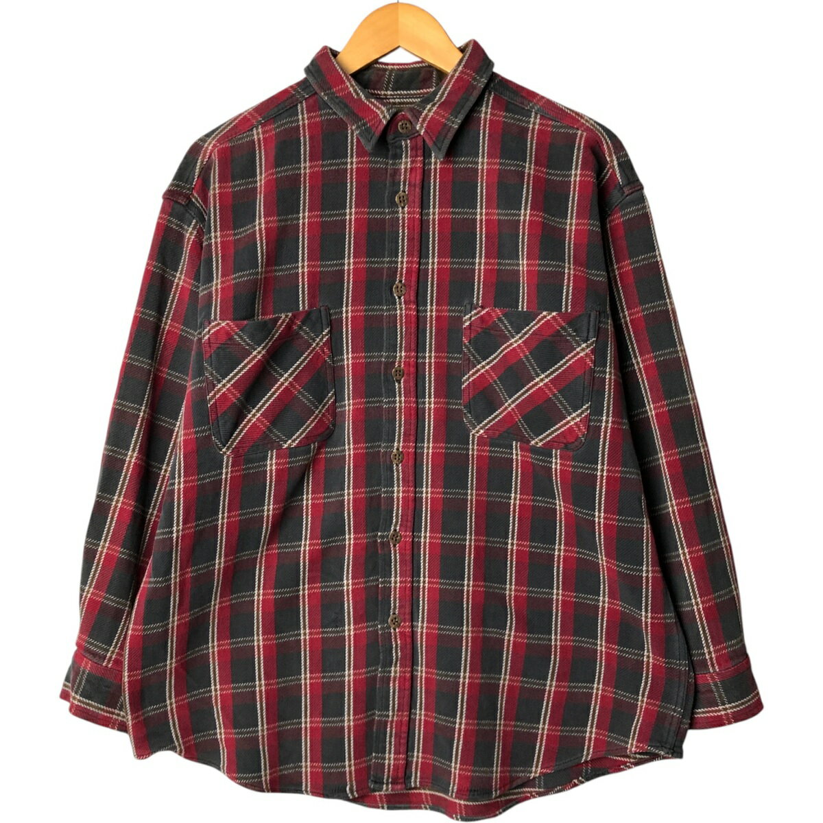 Rakuten - 古着 セントジョンズベイ ST.JOHN’BAY 長袖 ヘビーネルチェックシャツ メンズXL相当 /eaa581525 【中古】 【250920】 【SS2603_10】