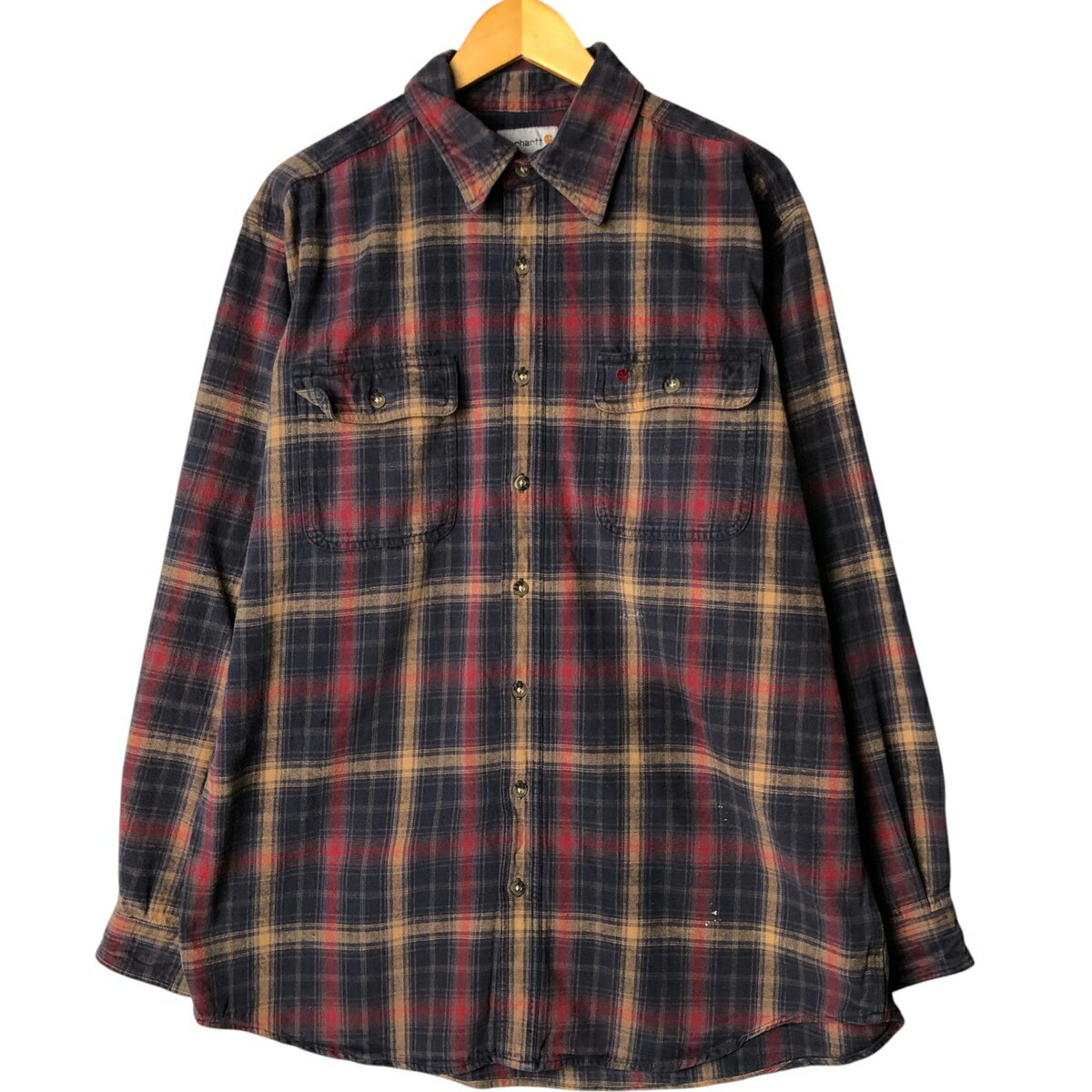 Rakuten - 古着 カーハート Carhartt 長袖 フランネルチェックシャツ メンズXL相当 /eaa581529 【中古】 【250915】 【SS2603_10】