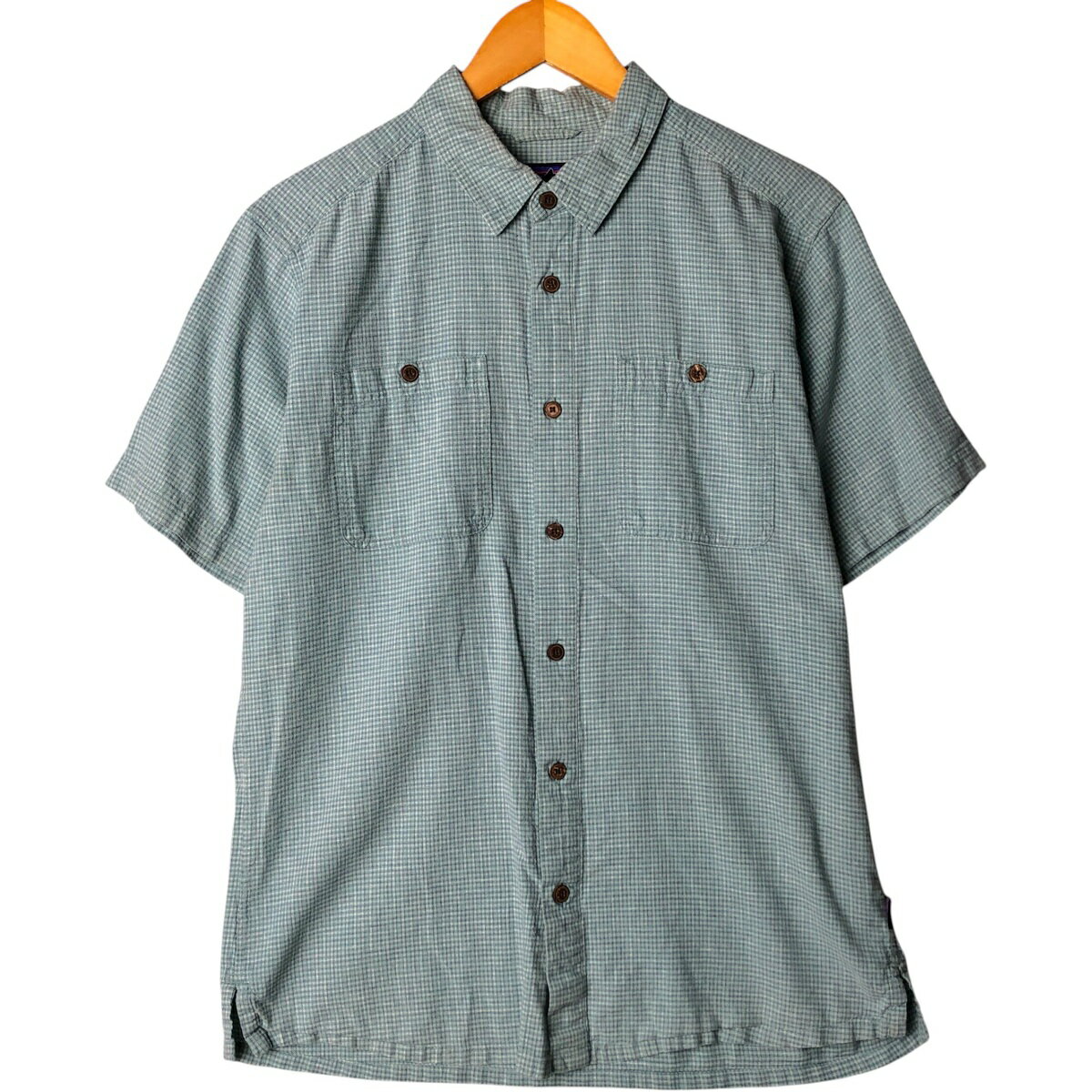 古着 パタゴニア Patagonia 半袖 チェックシャツ メンズM相当 /eaa581850 【中古】 【250919】