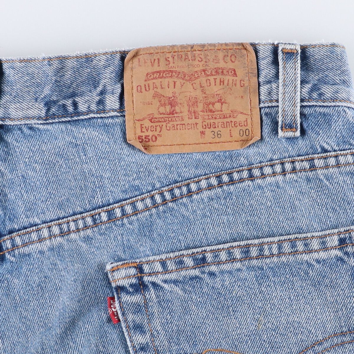 古着 00'S リーバイス Levi's 550 RELAXED FIT デニムショーツ ショートパンツ メンズw37相当 /eaa581904 【中古】 【250915】
