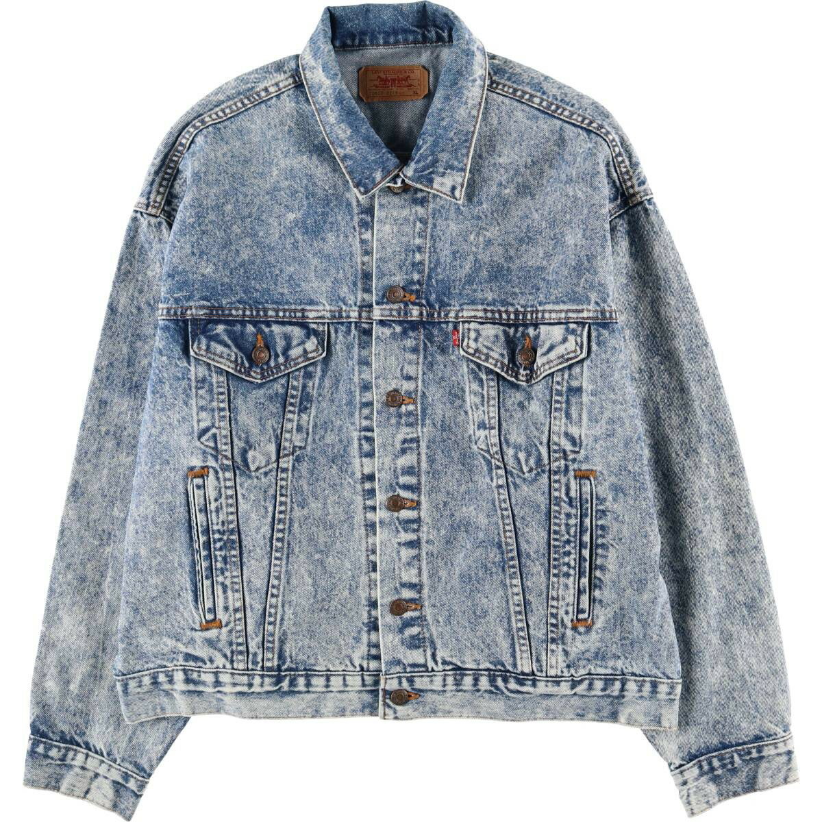 古着 90'S リーバイス Levi's 70507-0219 ケミカルウォッシュ デニムジャケット Gジャン USA製 メンズXL相当 ヴィンテージ /eaa581994 【中古】 【250918】 【KL2510_第2弾_指定】 【SS2603_10】