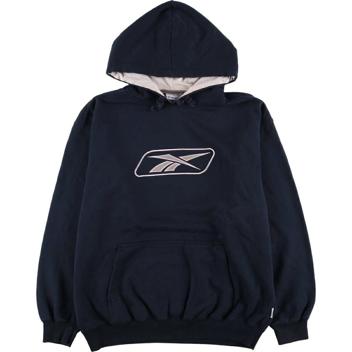 商品詳細 ブランド・Reebok・リーボック・ 特徴・プルオーバー・長袖・デカロゴ・ モデル/形状・スウェットプルオーバーパーカー・ 素材・コットン:70%・ポリエステル:30%・ 色・ネイビー系 紺色・ 柄・ロゴ刺繍・ 生産国・ポルトガル製・ 年代 サイズ・表記サイズ:M・着丈:68.5cm・身幅:63cm・肩幅:59cm・袖丈:57cm・ コンディション・C・ カテゴリ・メンズ・トップス・スウェット・パーカー・ 商品番号・eaa582317・ 取扱店・ネットショップ・ スタッフコメントReebok スウェットプルオーバーパーカー / 商品番号 eaa582317 USEDですので使用感などございますが、まだまだご愛用していただけます。 古着という事をご理解の上ご注文よろしくお願いします。 【状態追記】 ●前、左袖口に汚れ ●内、フード・左袖口に汚れ※状態は当社独自の基準です。 着用感表記サイズ着丈身幅肩幅袖丈 メンズMM(※着用感、表記サイズは目安です。)68.5cm63cm59cm57cm ※測定値の若干の誤差はご了承下さい。サイズガイドはこちら ブランドReebokリーボック 特徴プルオーバー / 長袖 / デカロゴ モデル/形状スウェットプルオーバーパーカー 素材コットン:70% / ポリエステル:30% 色ネイビー系 紺色 柄ロゴ刺繍 生産国ポルトガル製 年代- カテゴリパーカー 商品番号eaa582317 取扱店ネットショップ 　　 リーボックの他の商品を見るパーカーの他の商品を見る