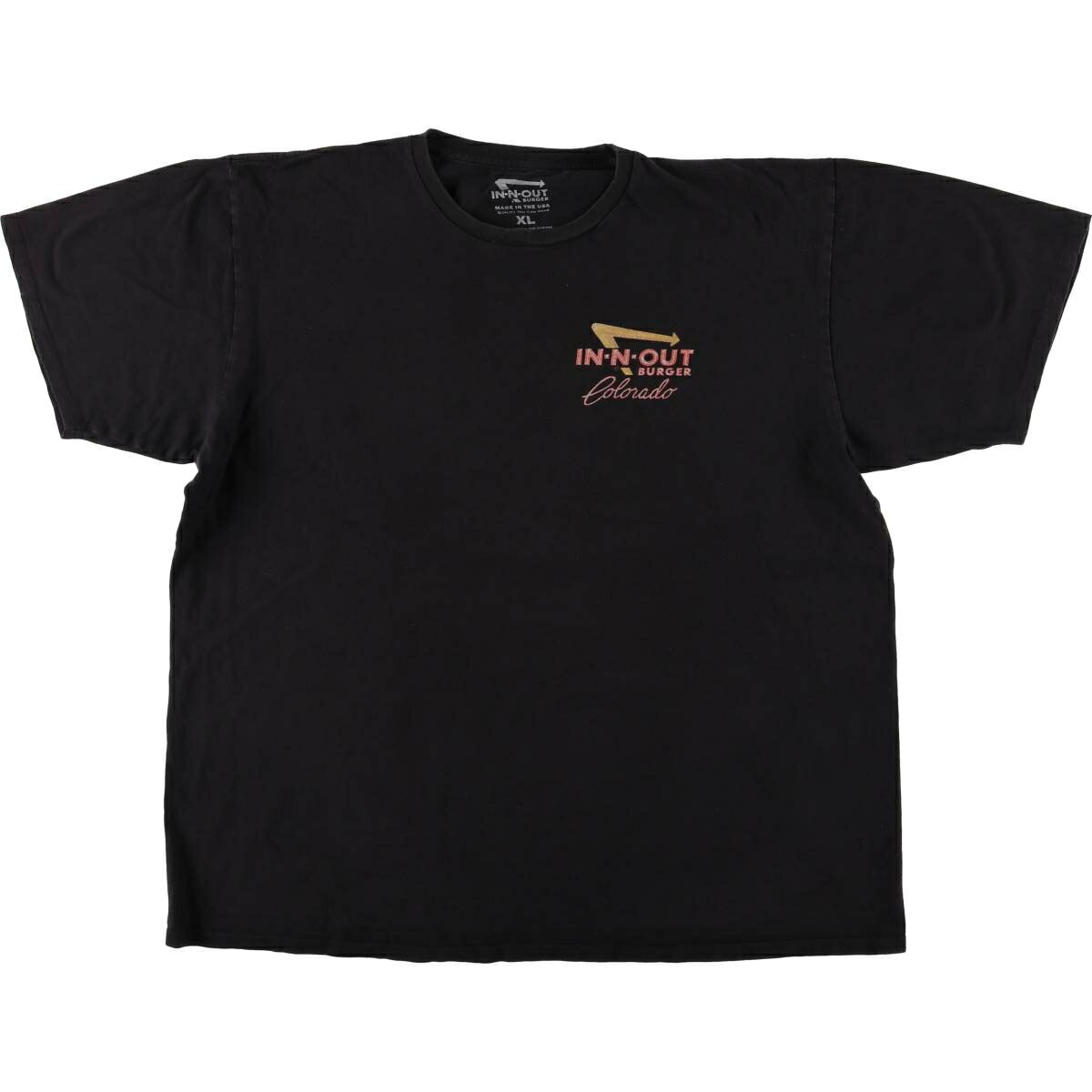 Rakuten - 古着 IN-N-OUT BURGER インアンドアウトバーガー アドバタイジングTシャツ USA製 メンズXL相当 /eaa582412 【中古】 【250927】 【SS2606_30