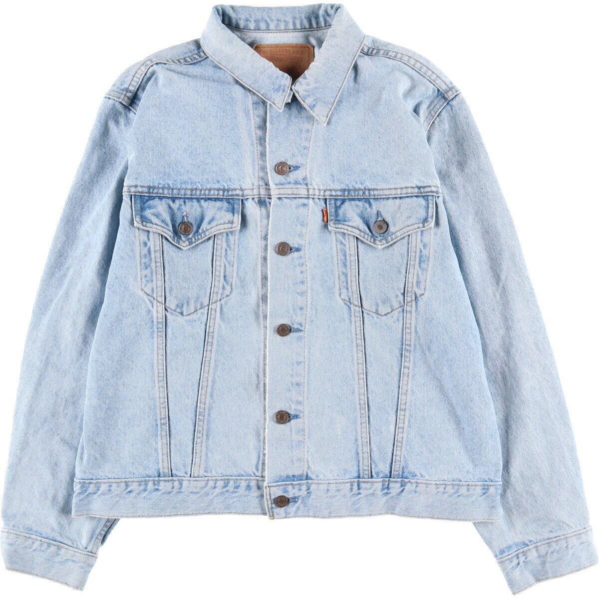 古着 90'S リーバイス Levi's 75505-0212 オレンジタブ デニムジャケット Gジャン メンズL相当 ヴィンテージ /eaa582556 【中古】 【250922】 【SS2603_10】 ブルー系 春秋冬