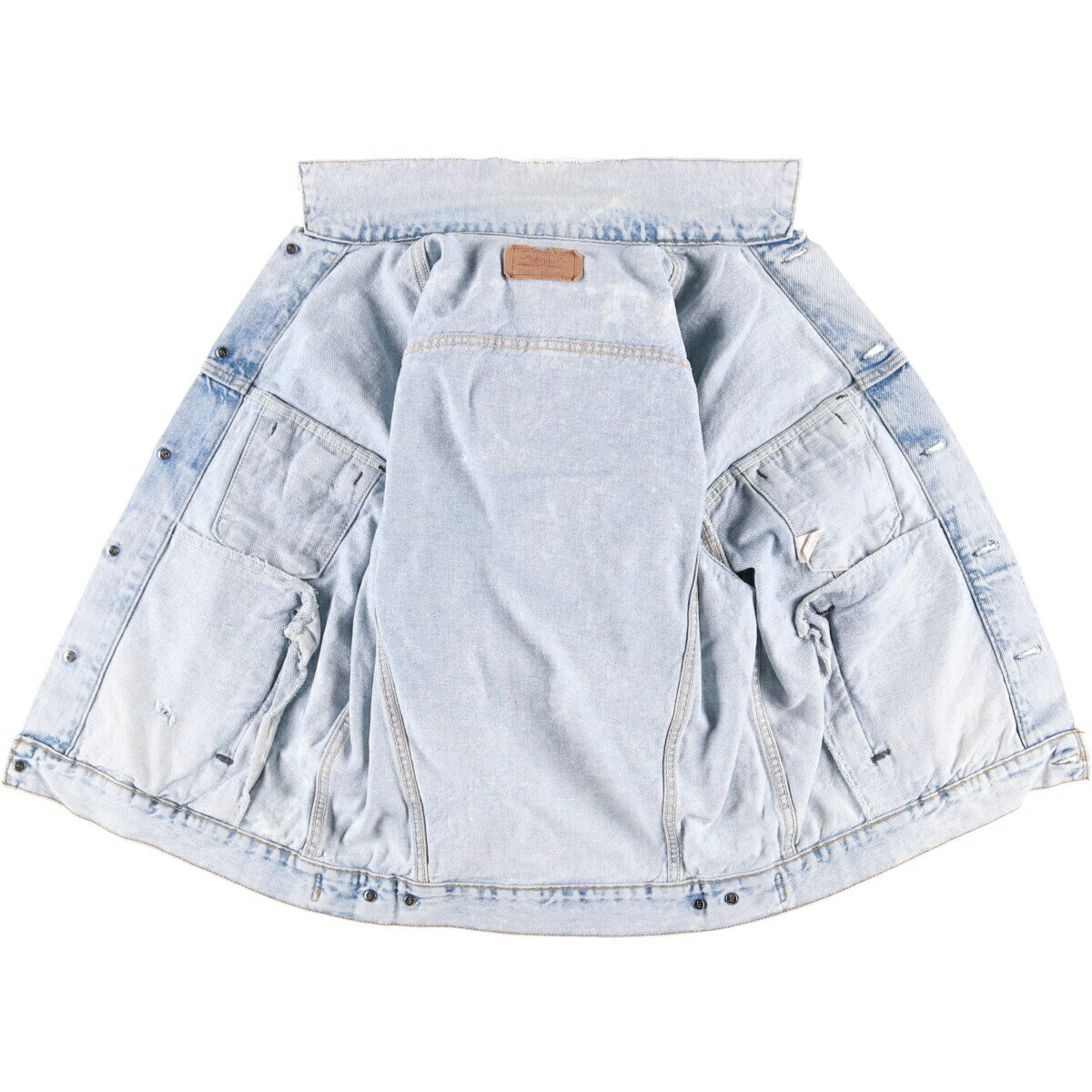 古着 90'S リーバイス Levi's 70507-0219 ケミカルウォッシュ デニムジャケット Gジャン USA製 メンズL相当 ヴィンテージ /eaa582558 【中古】 【250922】