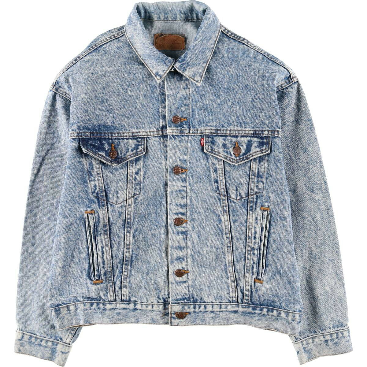 古着 90'S リーバイス Levi's 70507-0219 ケミカルウォッシュ デニムジャケット Gジャン USA製 メンズL相当 ヴィンテージ /eaa582588 【中古】 【250916】 【KL2510_第2弾_指定】 【SS2603_10】