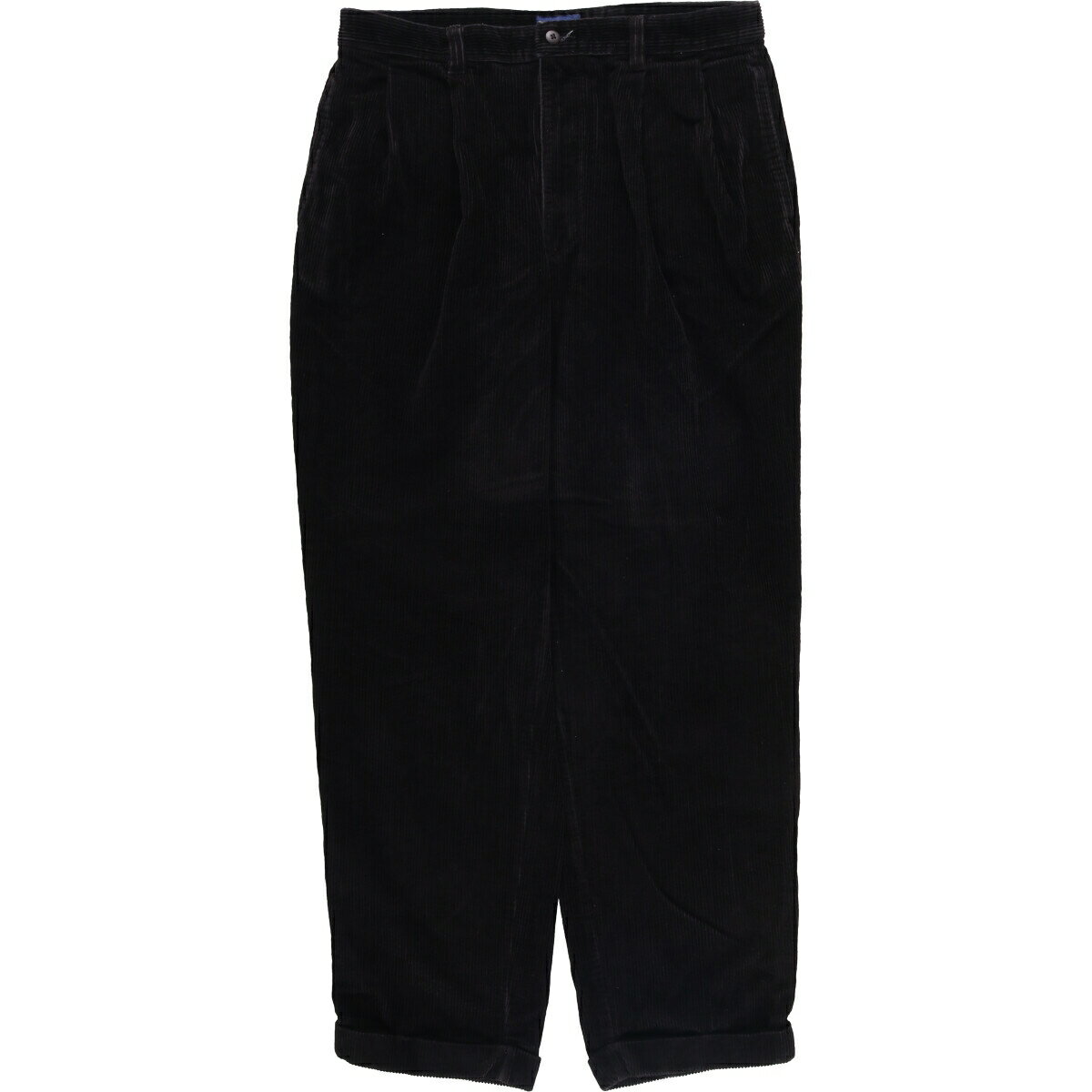古着 チャータークラブ CHARTER CLUB CLUB ROOM ツータック コーデュロイパンツ メンズw35相当 /eaa582726 【中古】 【250913】 【SS2603_10】 ブラック系 春夏秋冬