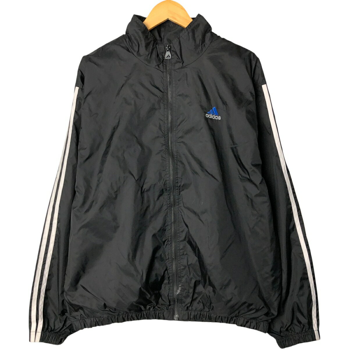 乐天商城 - 古着 90'S アディダス adidas ナイロンジャケット メンズL相当 ヴィンテージ /eaa582850 【中古】 【250920】 【SS2603_10】 ブラック系 春秋冬