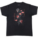 古着 00'S NARUTO SHIPPUDEN ナルト疾風伝 うちはイタチ アニメ キャラクタープリントTシャツ メンズM相当 /eaa582990 【中古】 【250914】