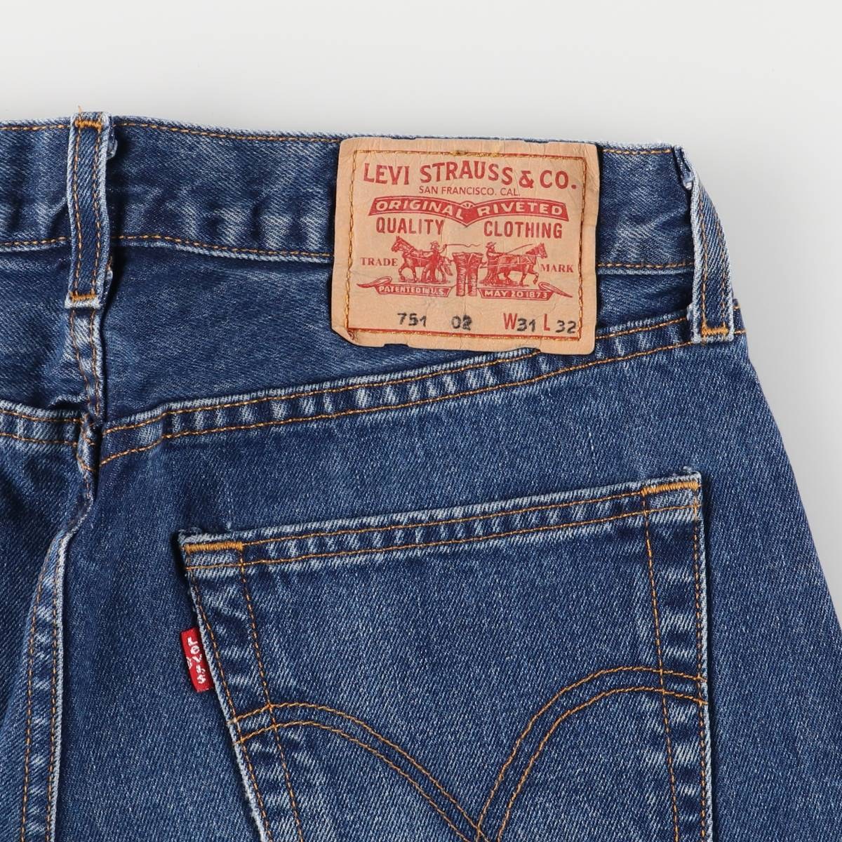 古着 リーバイス Levi's 751 ユーロモデル ストレートデニムパンツ メンズw32相当 /eaa583048 【中古】 【250919】