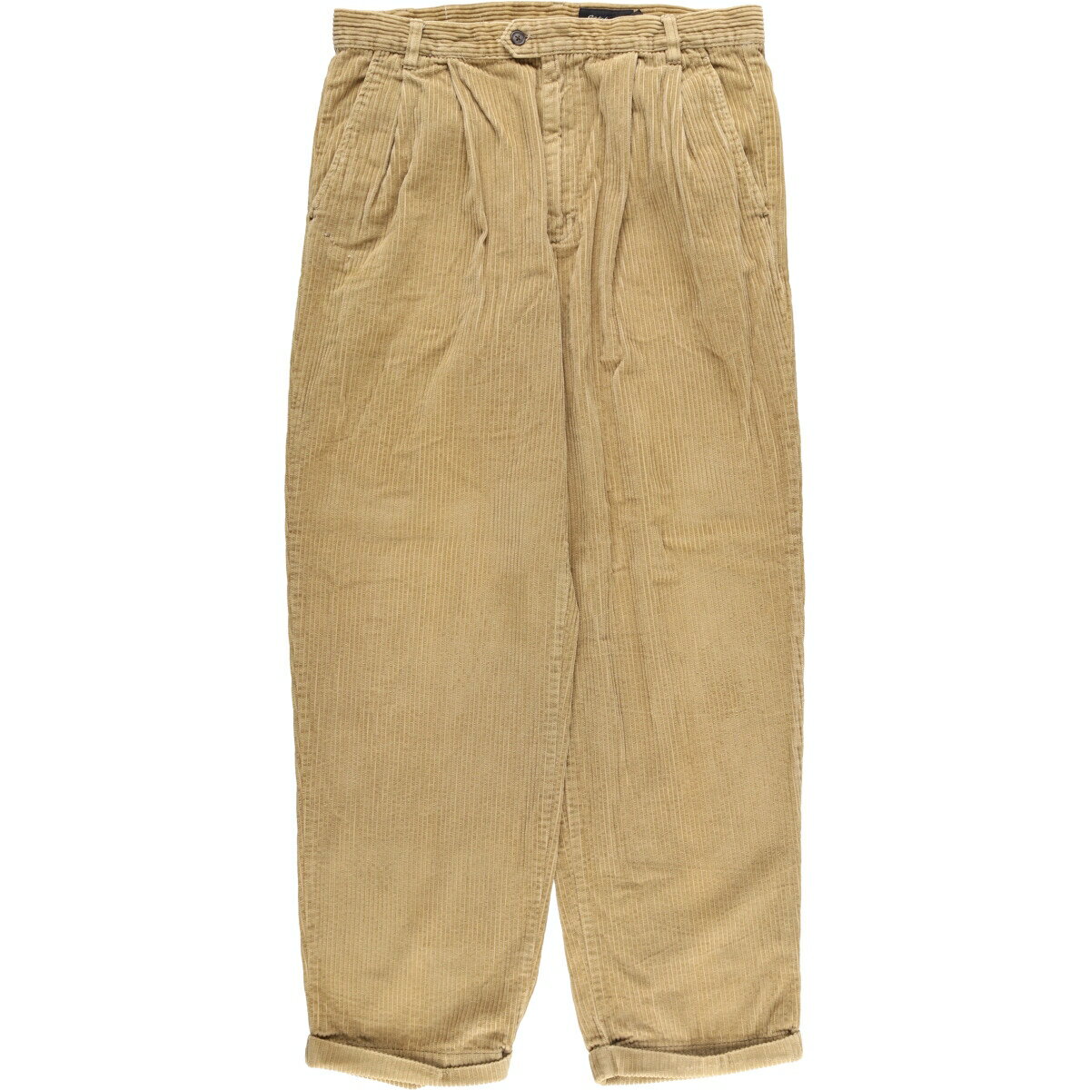 樂天商城 - 古着 エディーバウアー Eddie Bauer ツータック 太畝 コーデュロイパンツ メンズw35相当 /eaa583096 【中古】 【250921】 【SS2603_10】 ベージュ系 春夏秋冬