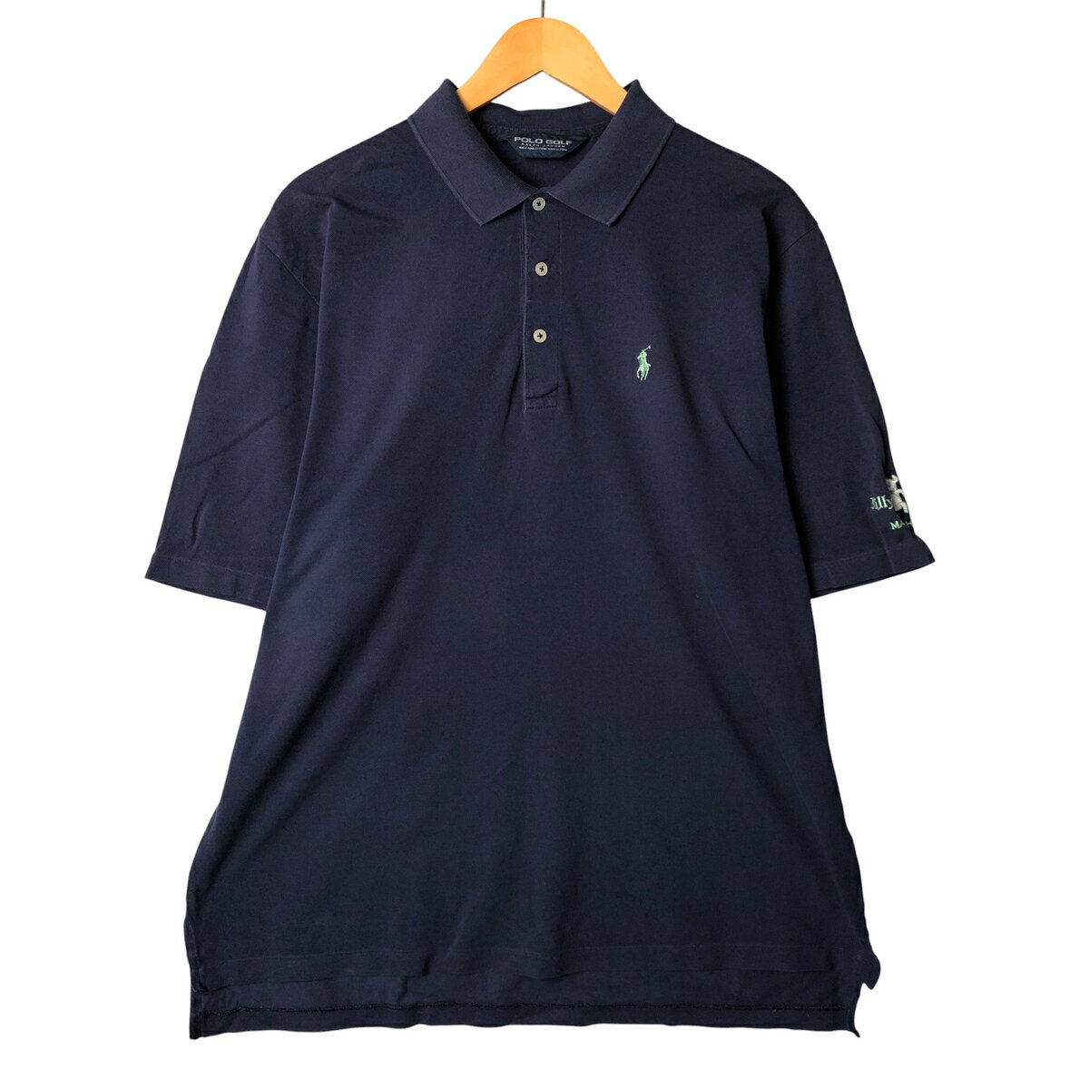 古着 ラルフローレン Ralph Lauren POLO GOLF ポロゴルフ 半袖 ポロシャツ メンズL相当 /eaa583179 【中古】 【250923】 ネイビー系 春夏秋