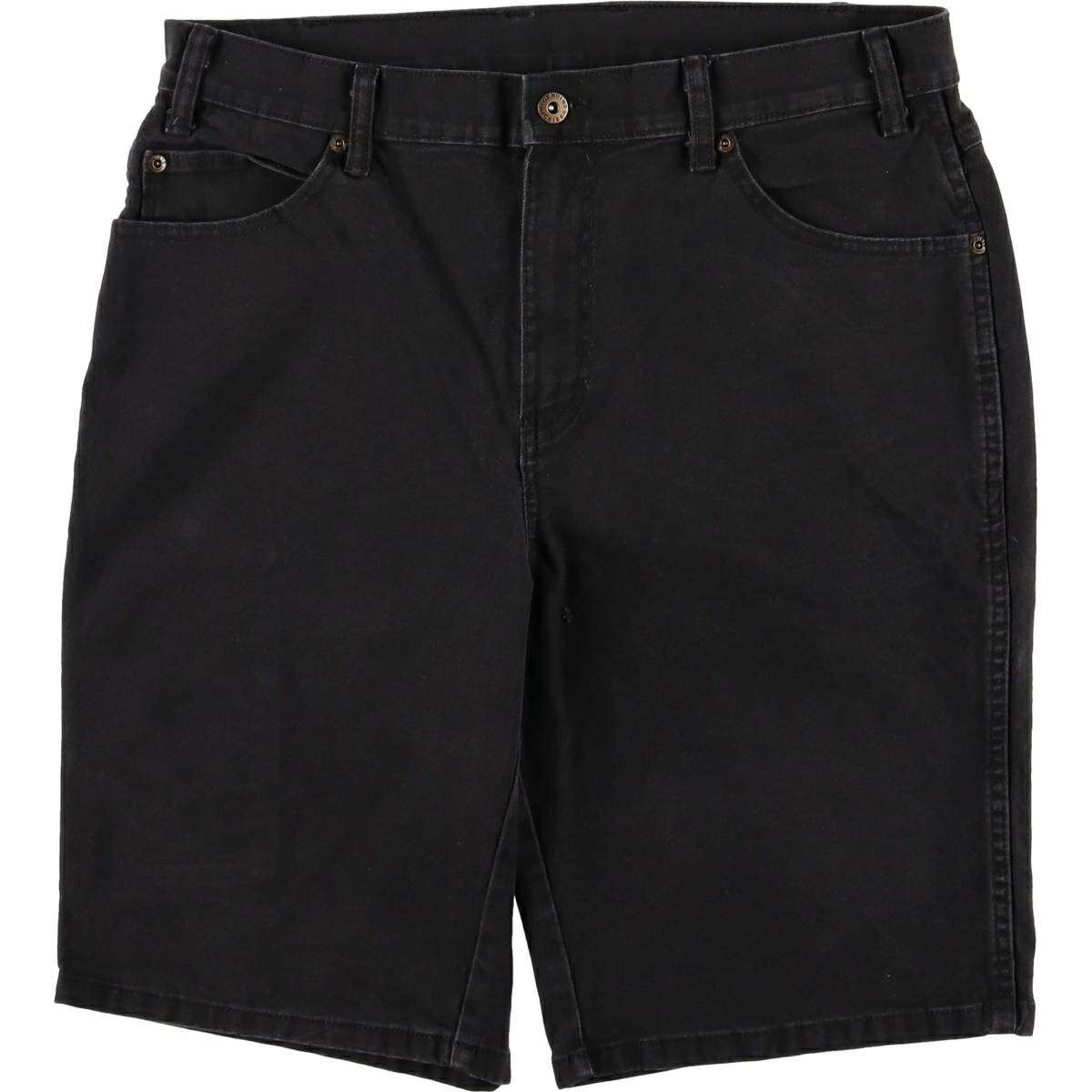 Cotton Pants - 古着 ディッキーズ Dickies ダック地 ワークショーツ ハーフパンツ メンズw35相当 /eaa583308 【中古】 【250920】 ブラック系 春夏秋