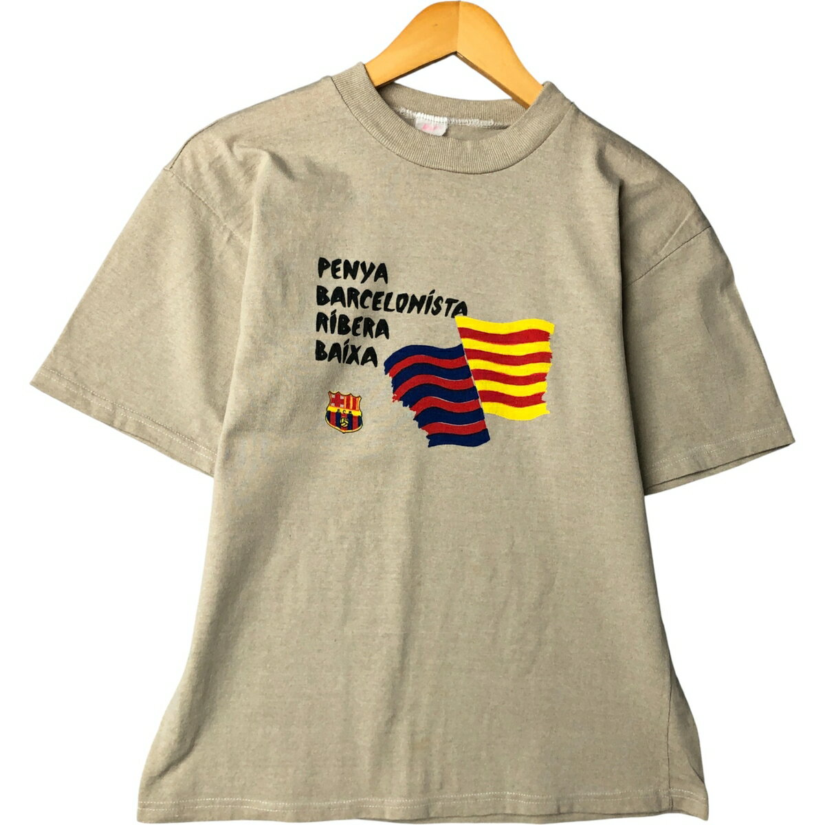 古着 LA LIGA ラ リーガ FC BARCELONA FC バルセロナ スポーツプリントTシャツ メンズM相当 /eaa583653 【中古】 【250929】