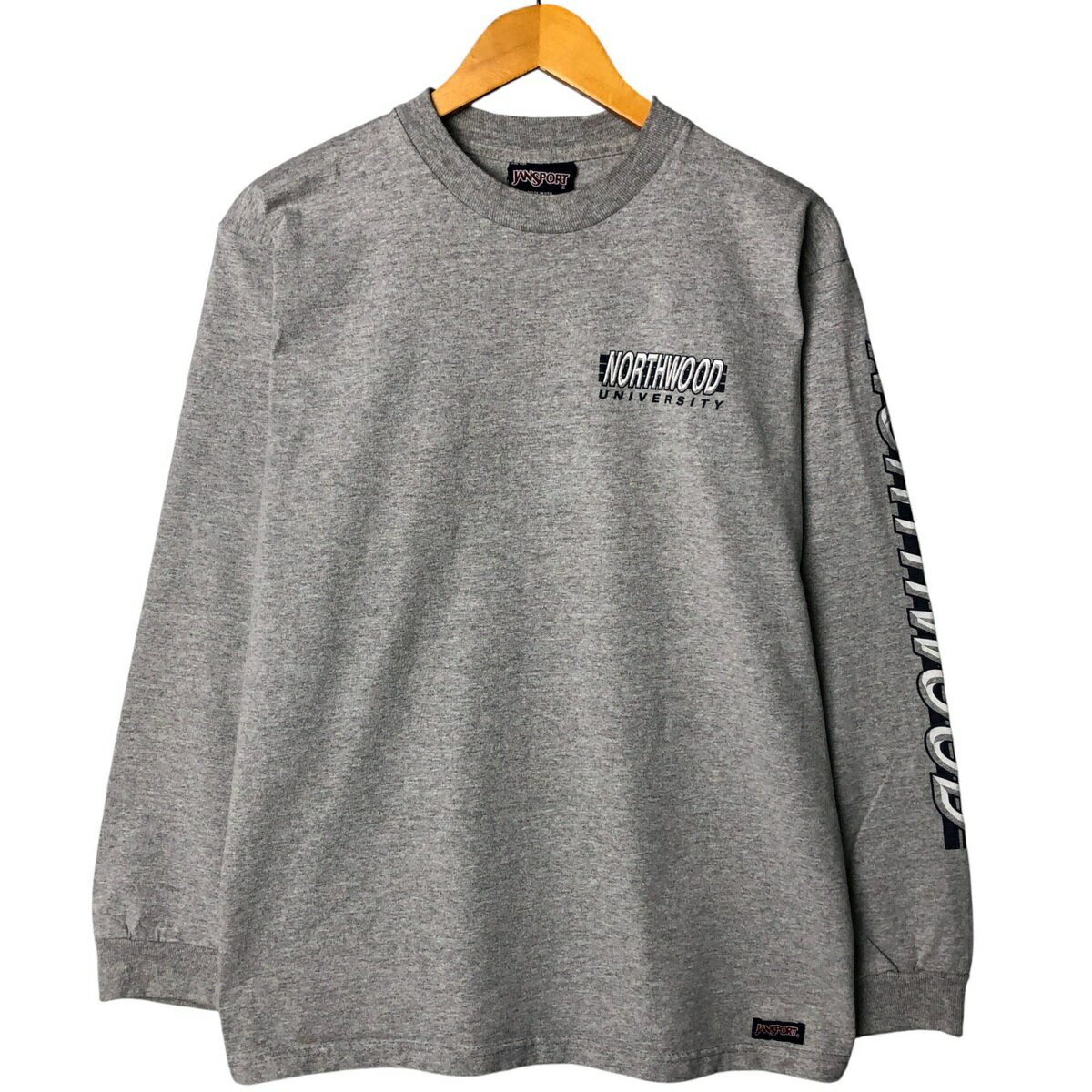 古着 ジャンスポーツ JANSPORT カレッジ ロングTシャツ ロンT USA製 メンズM相当 /eaa583677 【中古】 【250930】 【ss2601_10】