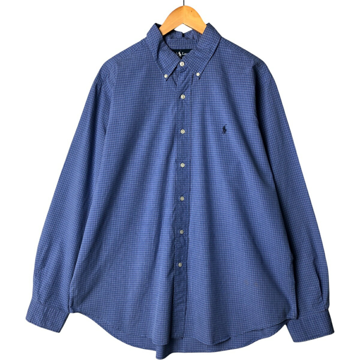 Rakuten - 古着 ラルフローレン Ralph Lauren CLASSIC FIT 長袖 ボタンダウンチェックシャツ メンズXL相当 /eaa583705 【中古】 【250919】 【SS2606_10】