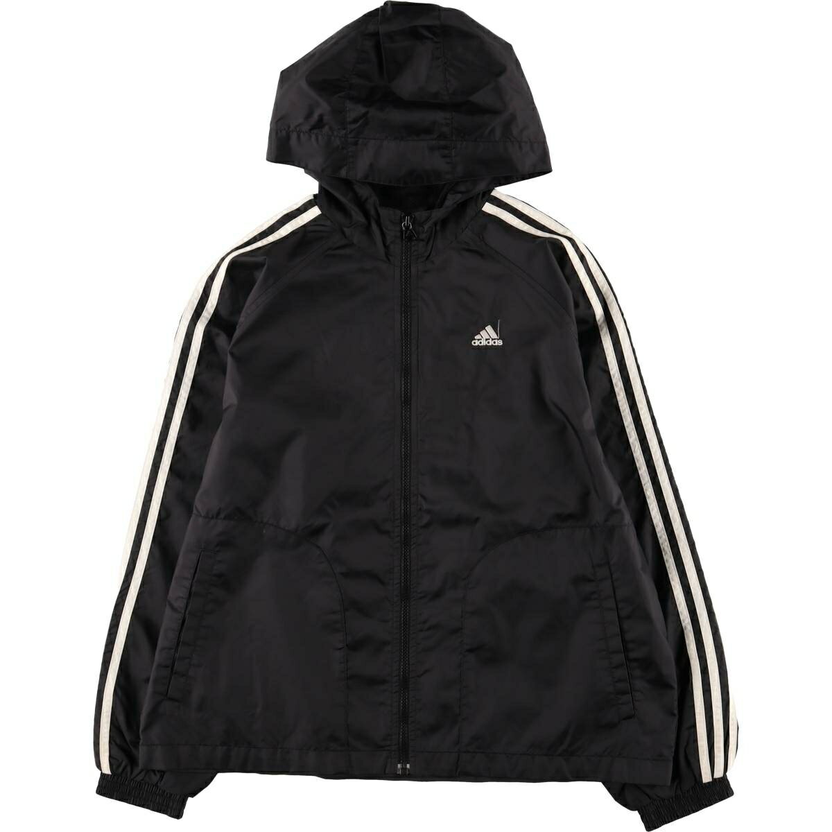 古着 アディダス adidas ナイロンパーカー レディースL相当 /eaa583819 【中古】 【250920】 【ADEL/アデル】 【SS2603_10】 ブラック系 春秋冬