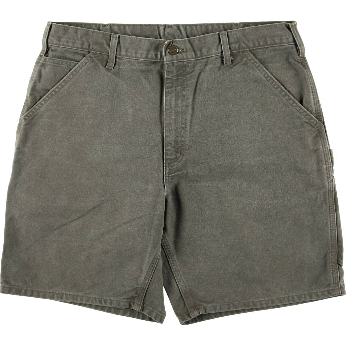 Cotton Pants - 古着 カーハート Carhartt ダック地ペインターショーツ ショートパンツ メンズw37相当 /eaa583926 【中古】 【250919】 カーキ系 春夏秋