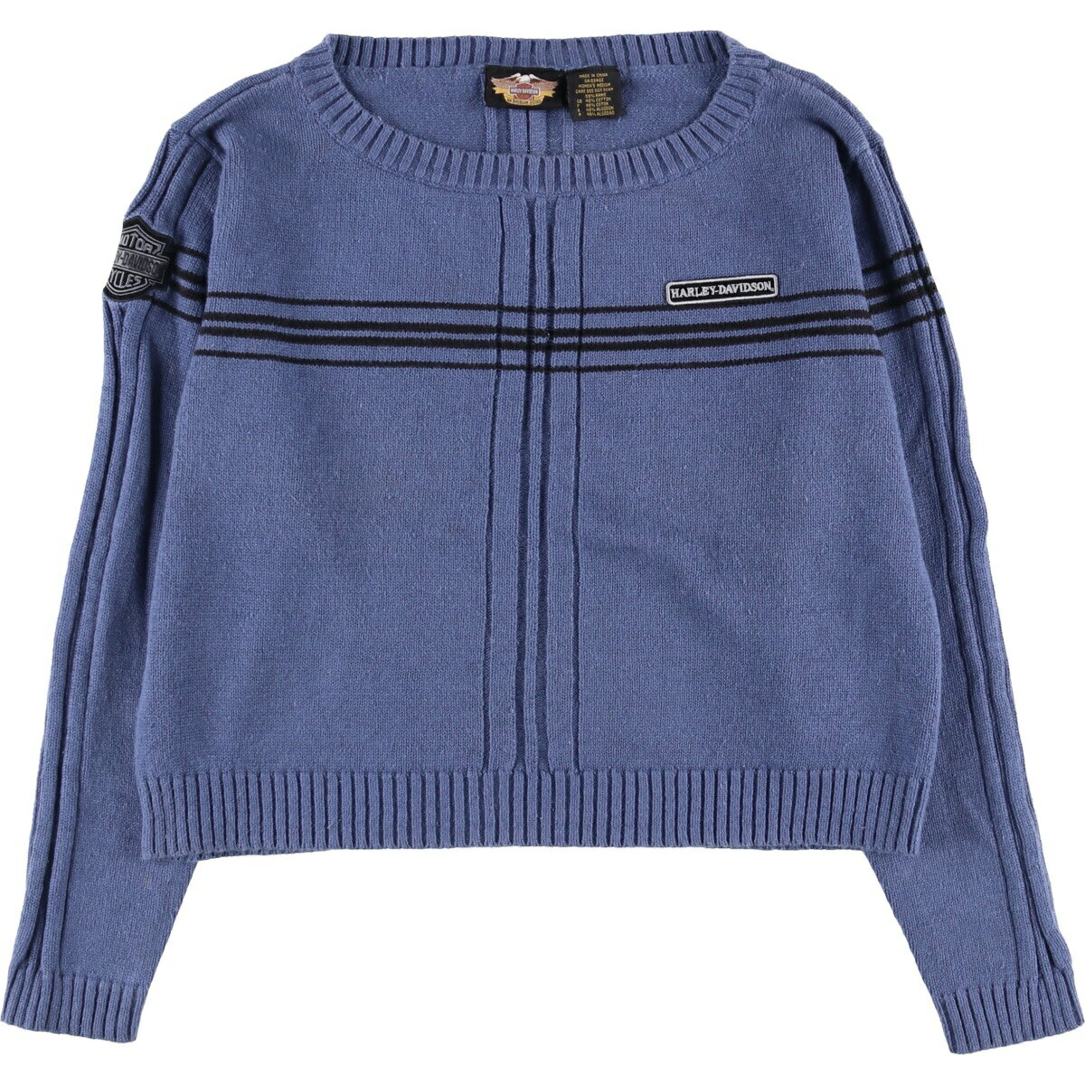 古着 ハーレーダビッドソン Harley-Davidson ラミー×コットンニットセーター レディースM相当 /eaa583974 【中古】 【250921】 【Elulu/エルル】 【ss2601_10】