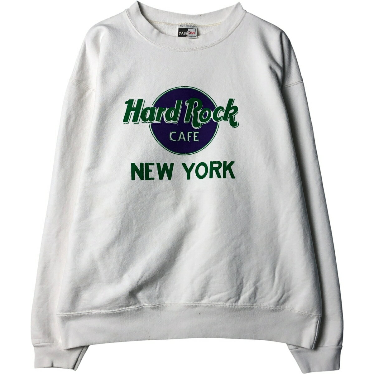 ���� 90'S BASICSS Hard Rock Cafe �ϡ��ɥ��å����ե� ���ɥХ������� �������åȥ���� �ȥ졼�ʡ� USA�� ���XL���� ����...