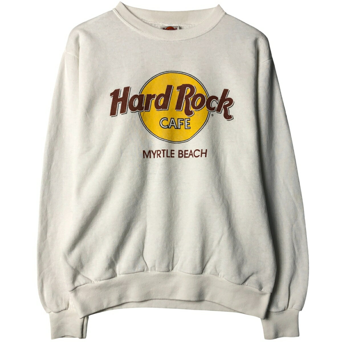 樂天商城 - 古着 90'S Hard Rock Cafe ハードロックカフェ アドバタイジング スウェットシャツ トレーナー USA製 メンズS相当 ヴィンテージ /eaa584155 【中古】 【250929】 【NH-2508】 【SS2603_10】