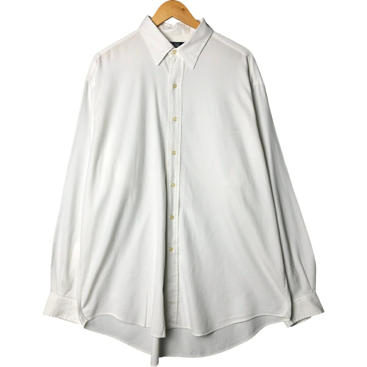 古着 ラルフローレン Ralph Lauren POLO by Ralph Lauren LOWELL SPORT 長袖 ボタンダウンシャツ メンズXL相当 /eaa584229 【中古】 【250919】 【ss2601_10】 ホワイト系 春夏秋冬