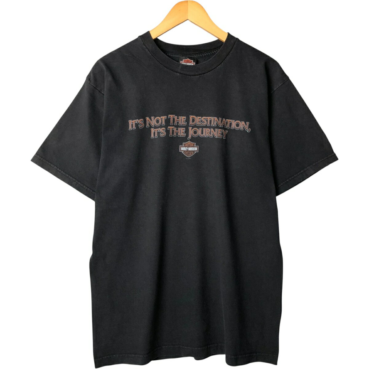 Rakuten - 古着 00'S ハーレーダビッドソン Harley-Davidson モーターサイクル バイクTシャツ メンズL相当 /eaa584395 【中古】 【250928】 ブラック系 春夏秋 【SS2606_30】