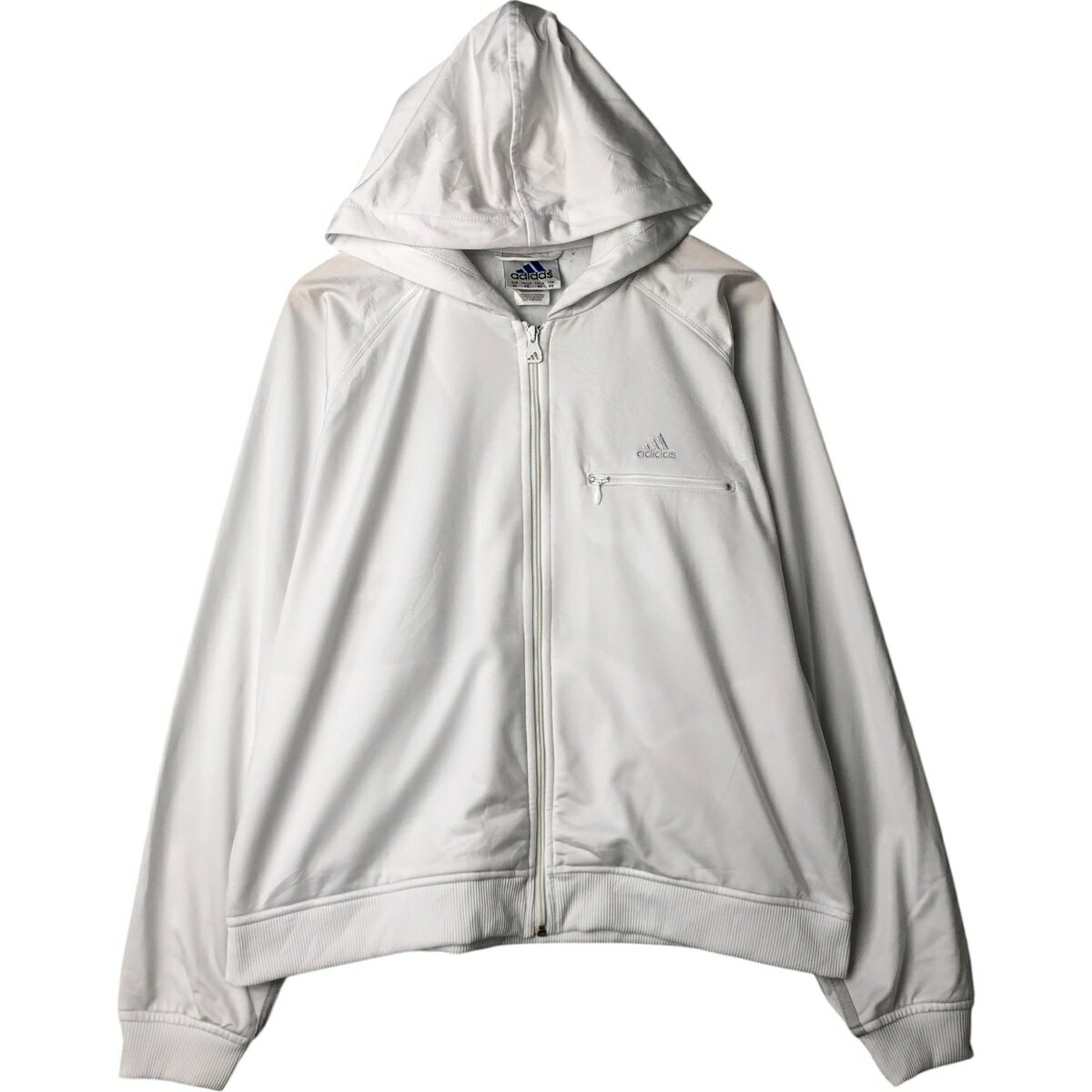 樂天商城 - 古着 00'S アディダス adidas ジャージパーカー トラックジャケット メンズXL相当 /eaa584713 【中古】 【250913】 【SS2603_10】 ホワイト系 春秋冬