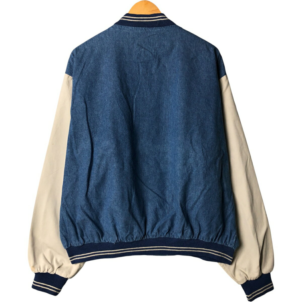 古着 80'S キングルイ King Louie デニムスタジャン バーシティジャケット USA製 メンズXL相当 ヴィンテージ /eaa584725 【中古】 【250913】