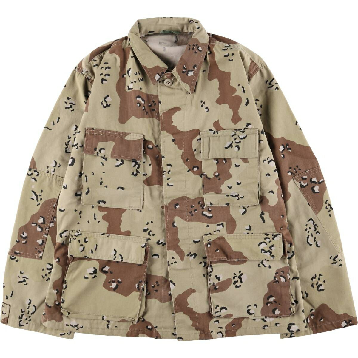 古着 民間品 迷彩柄 6C デザートチョコチップカモ B.D.U ミリタリージャケット USA製 メンズM相当 /eaa585189 【中古】 【251012】