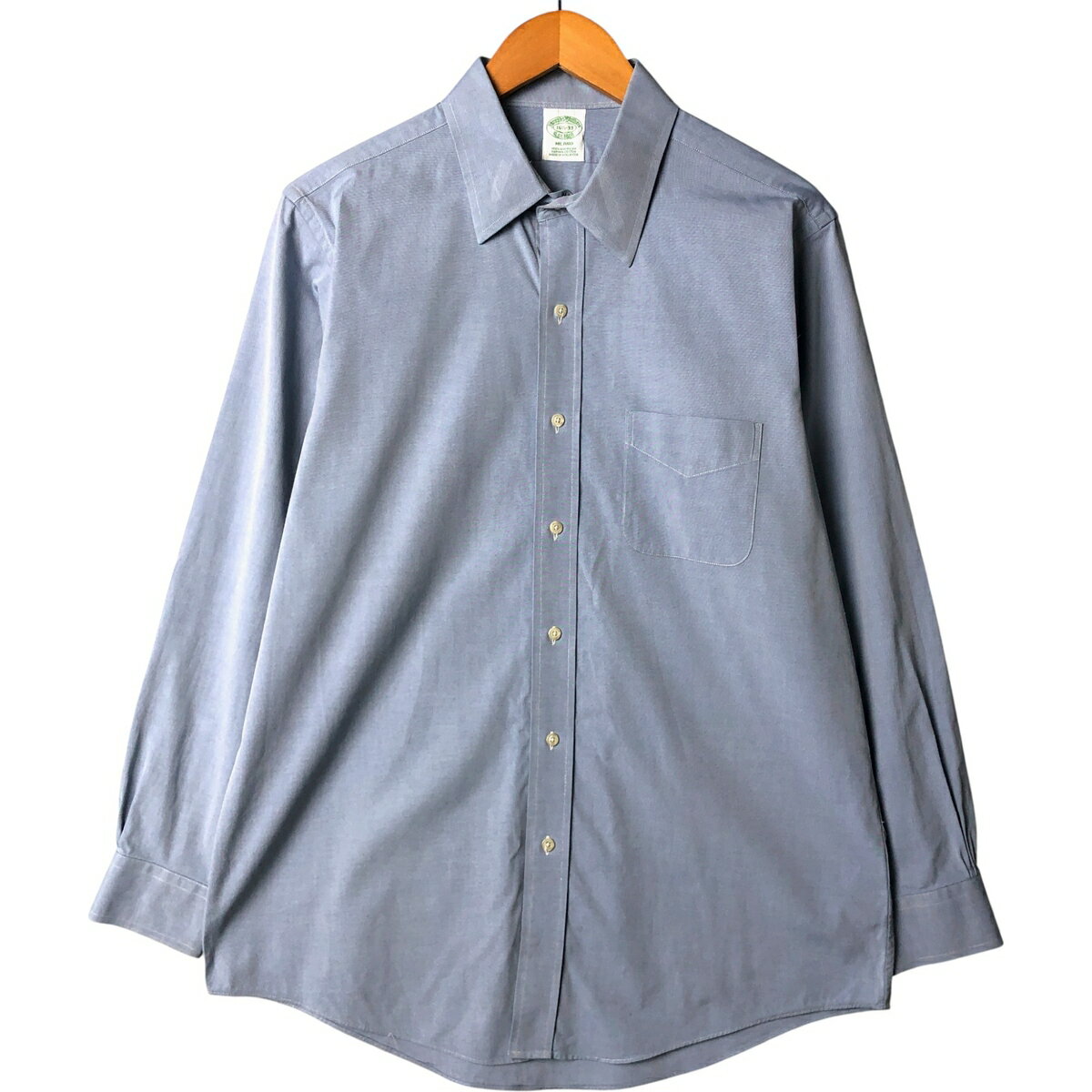 Casual Shirts - 古着 ブルックスブラザーズ Brooks Brothers Est.1818 長袖 コットンシャツ メンズL相当 /eaa585291 【中古】 【250928】 【SS2603_10】 ブルー系 春夏秋冬