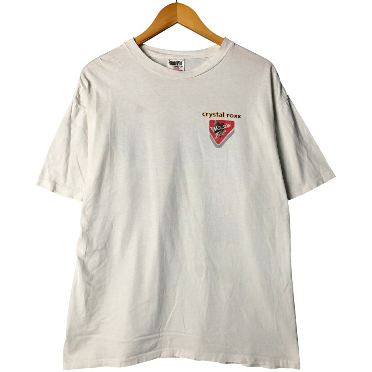古着 POWER PRO MOLSON ICE モルソンアイス アドバタイジングTシャツ メンズXL相当 ヴィンテージ /eaa585594 【中古】 【251007】