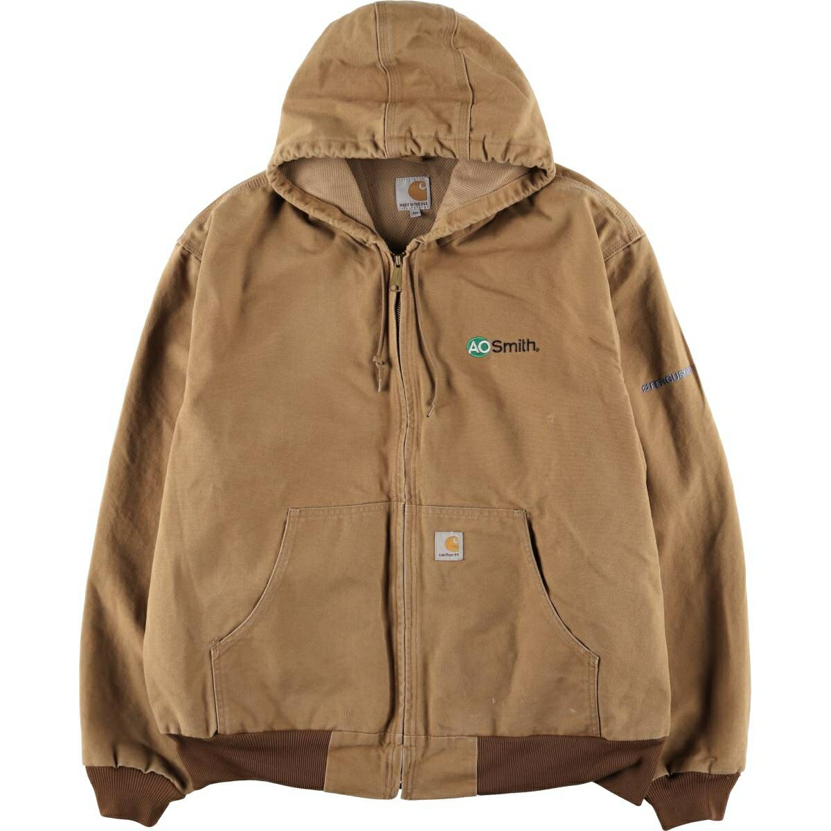 古着 カーハート Carhartt アクティブジャケット ダックフルジップパーカー USA製 メンズXXL相当 /eaa585675 【中古】 【251007】 【KL2510_第1弾_随時】