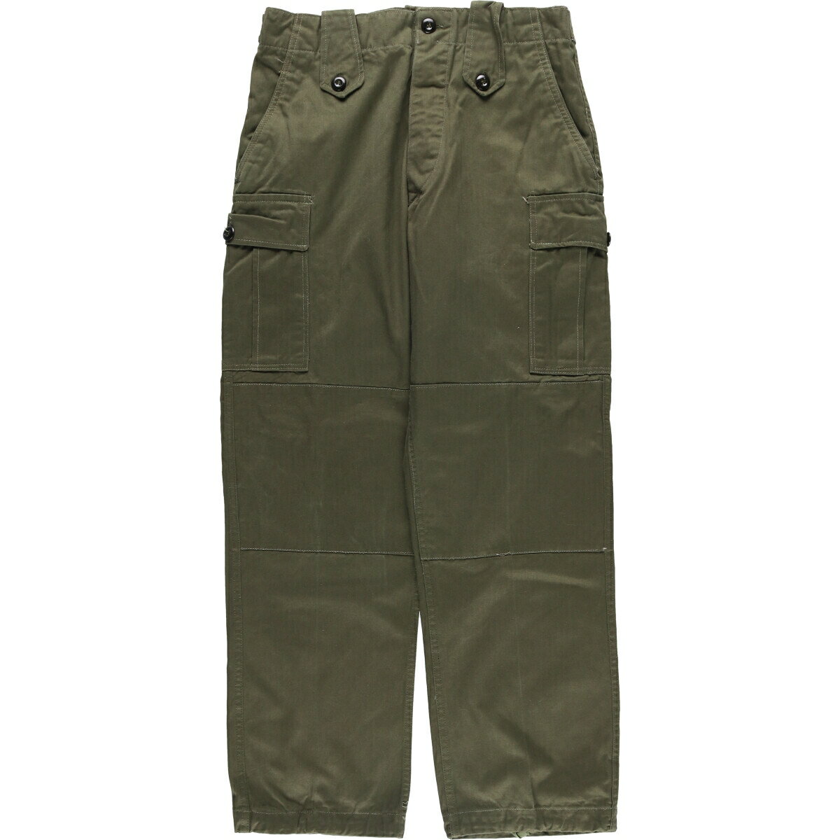 Rakuten - 古着 HBT ヘリンボーンツイル ミリタリー カーゴパンツ コンバットパンツ メンズw32相当 /eaa585726 【中古】 【251019】 【SS2603_10】 カーキ系 春夏秋冬