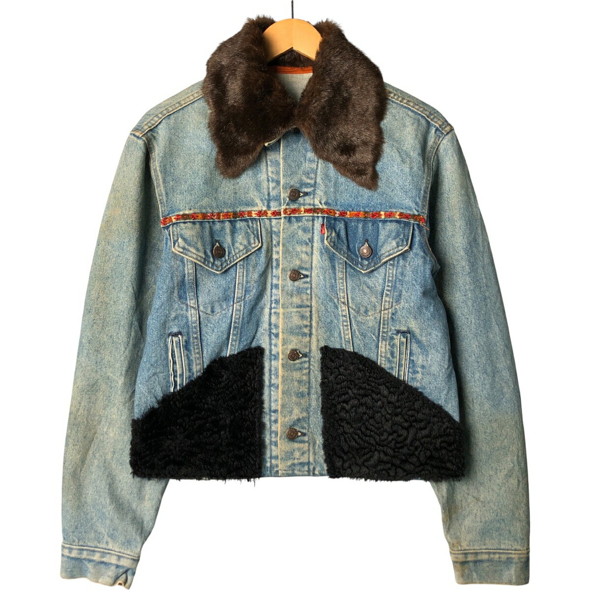 古着 ~90'S リーバイス Levi's デニムジャケット Gジャン USA製 レディースM相当 ヴィンテージ /eaa585920 【中古】 【250926】 【Elulu/エルル】 【SS2603_10】 ブルー系 春秋冬