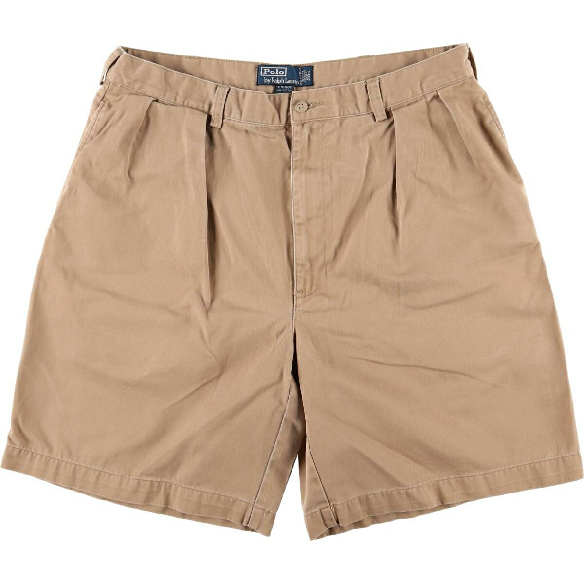 古着 ラルフローレン Ralph Lauren POLO by Ralph Lauren TYLER SHORT ツータック チノショーツ ショートパンツ メンズw35相当 /eaa585999 【中古】 【250927】 ベージュ系 春夏秋