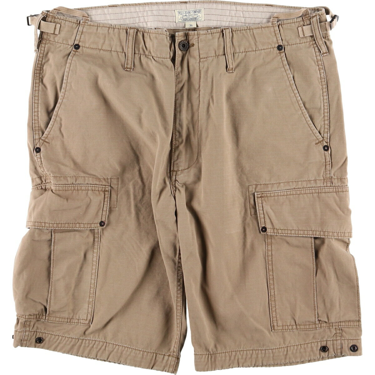 古着 90'S ラルフローレン Ralph Lauren POLO JEANS COMPANY リップストップ カーゴショーツ ハーフパンツ メンズw36相当 ヴィンテージ /eaa586236 【中古】 【250929】